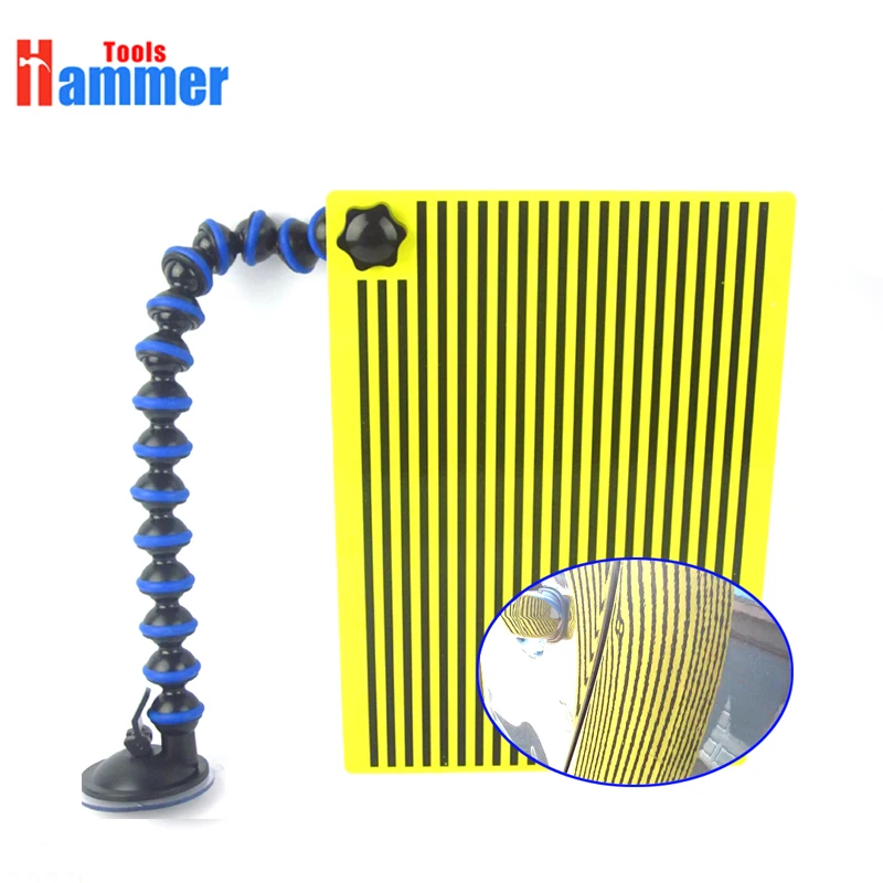 car dent Tool Line Board Reflector with Adjustable Holder - Automotive Paintless Dent Repair Tools (yellow) | Инструменты