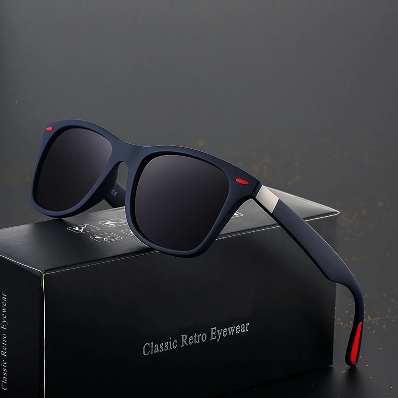 Фирменный дизайн, Классические поляризованные солнцезащитные очки для мужчин и женщин, для вождения, квадратная оправа, солнцезащитные очки, мужские очки, UV400, Gafas De Sol