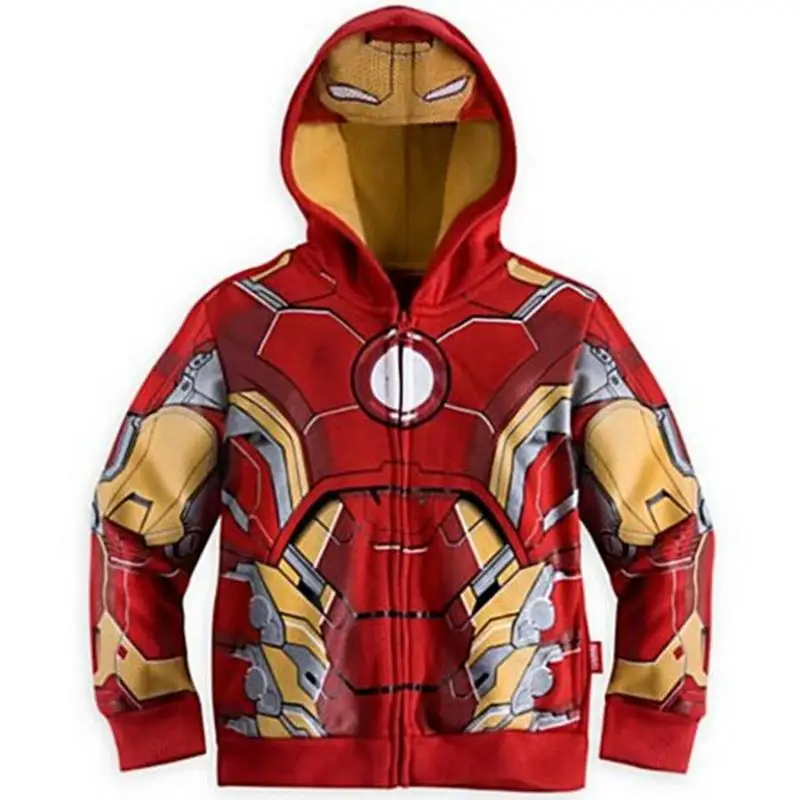 Новинка года, Sudaderas Ninos, Супергерой Marvel, Железный человек, Тор, Халк, Капитан Америка, Человек-паук, Толстовка для детей, куртка с героями мультфильмов, размеры от 2 до 7 лет - Цвет: Picture color