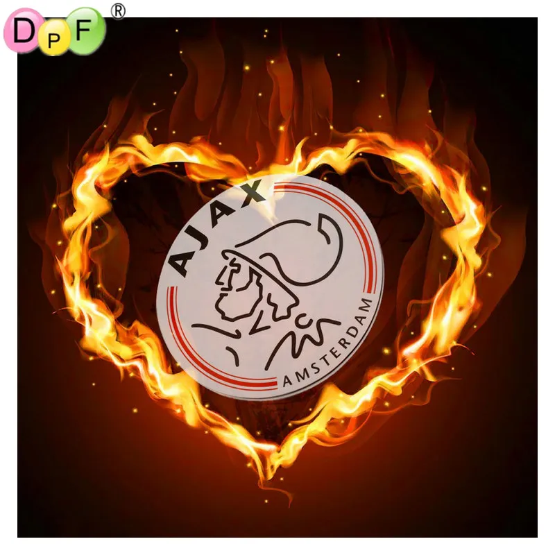 DPF 5D Diy алмазная живопись вышивка крестиком Мозаика Алмазная AJAX футбольный