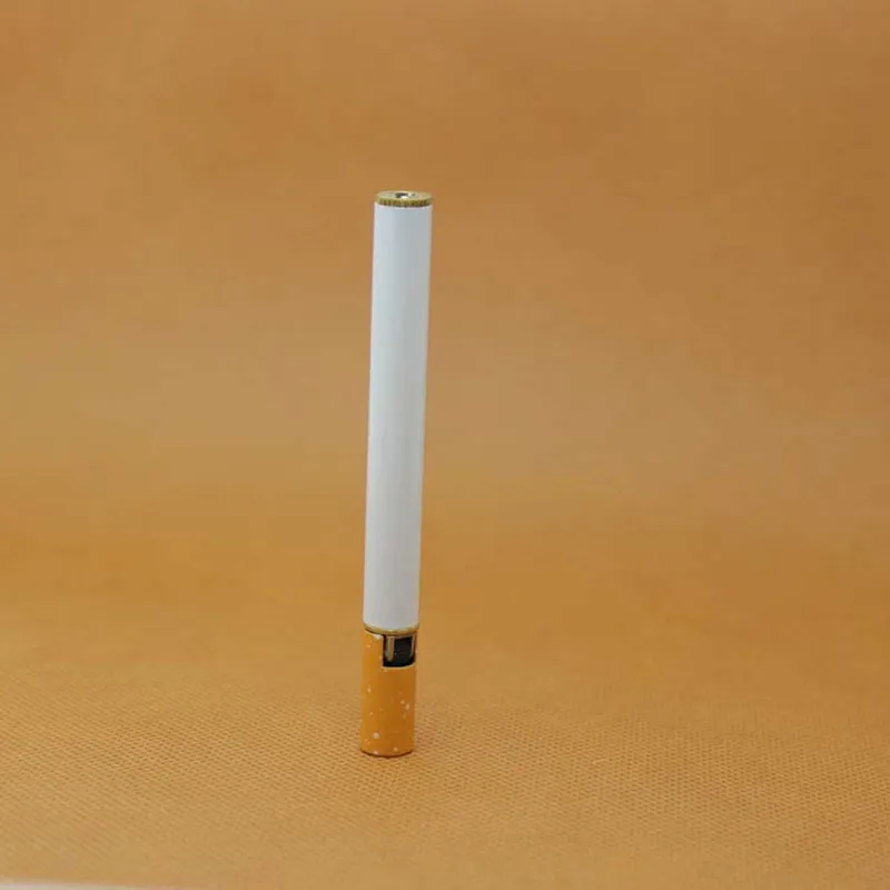 Без газа) Наружная Полезная креативная Мини компактная струйная Бутановая Зажигалка металлическая в форме сигареты надувная газовая зажигалка сигаретное масло