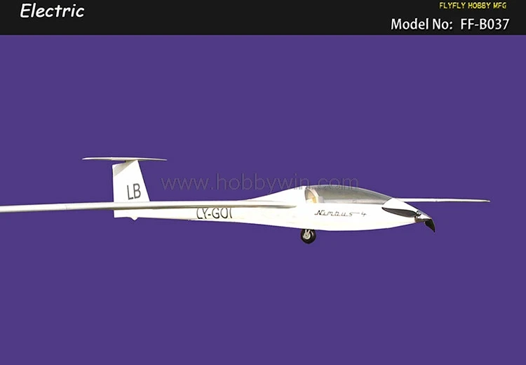 Nimbus 4000mm Electric Glider with brake Retract Motor Propeller Spinner Esc Servo RC Model Fiberglass Sailplane