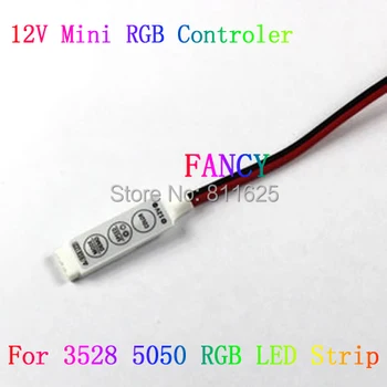 

3 keys DC 12V Mini RGB Controller For 5050 3528 SMD RGB LED Lights Strip