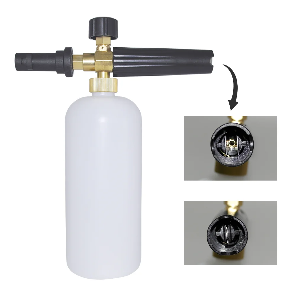 HNYRI Pressure Washer Snow Lance Soap Foamer Nozzles Spray for Karcher K2 K3 K4 K5 K6 K7 Professional Car Washing Gun Adapter 1L HNYRI Pressure Washer Snow Lance Soap Foamer Nozzles Spray for Karcher K2 K3 K4 K5 K6 K7 Professional Car Washing Gun Adapter 1L