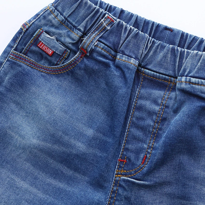 Новинка года; брендовые летние детские джинсовые шорты синие джинсы Большие Шорты для мальчиков и девочек-подростков; повседневные джинсовые брюки синего цвета