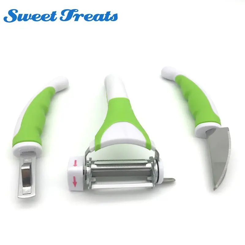 

Triple Slicer vegetable Kitchen Tools Sharp Slicers Popupar Kitchen Stainless Slicers 3 Tools