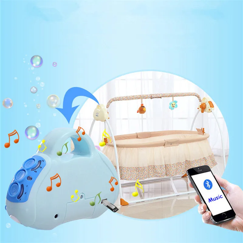 Многофункциональная детская кроватка интеллектуальная Колыбель Cuna Para Bebe электрическая портативная детская кроватка с Bluetooth младенческое музыкальное кресло-качалка