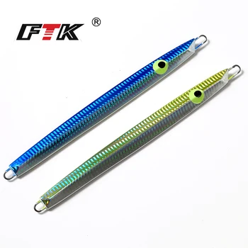

FTK Brand 1PC 240G 23.5CM 2 Colours Seawater Fishing Bait Laser Deep Jig lure Lead Fish Sea Fishing Tackle Outdoor Sports
