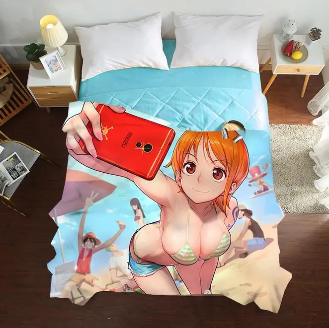 Сексуальная из японского аниме Лето бросить стеганые Тенсел одеяло для дивана кровать Сейлор Мун украшения дома Twin полный queen Размеры