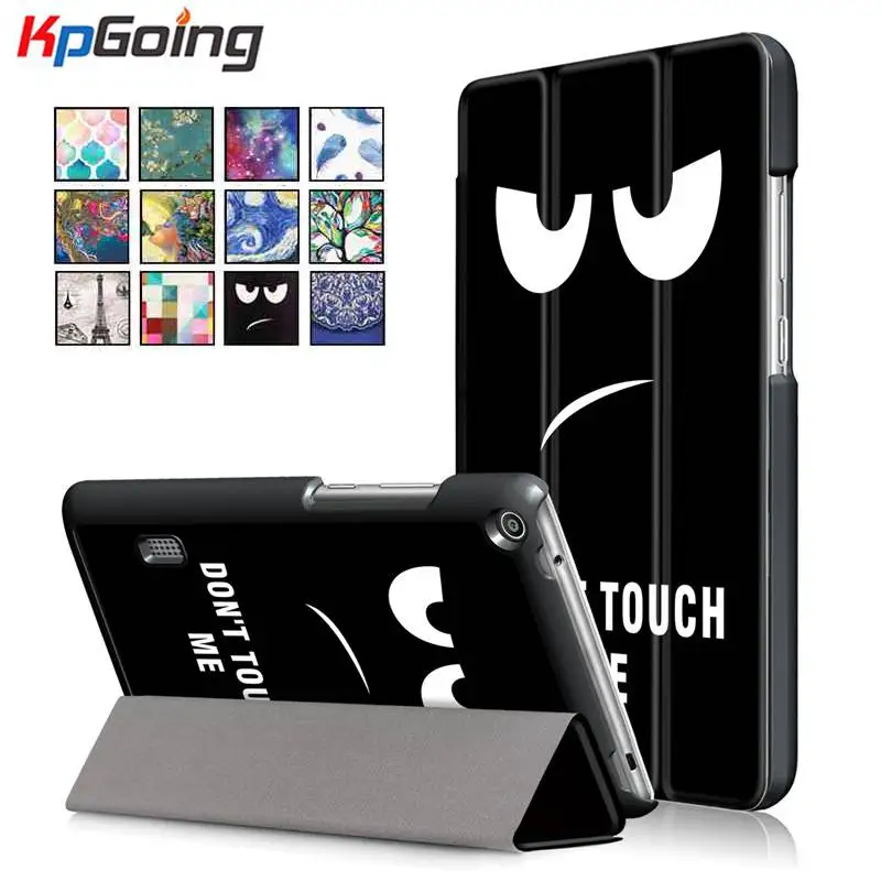 

Cute Paint Slim Magnetic Case for Huawei MediaPad T3 7.0 Wifi BG2-W09 Smart Cover PU Stand Funda Tablet for Honor Play Pad 2 7.0