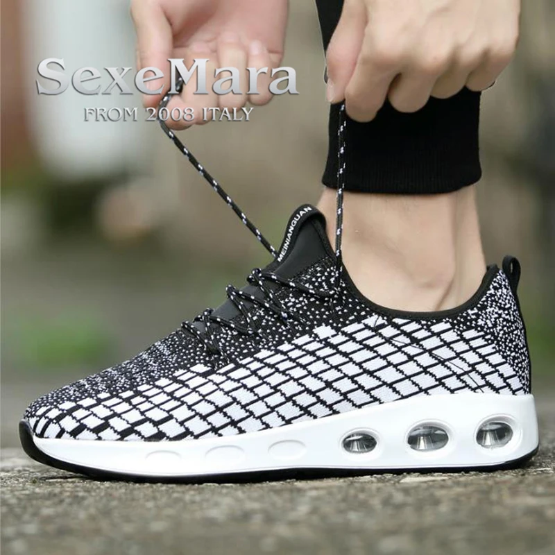 Men Ultra Breathable Air Cushion font b Running b font Shoes for men Athletic Weaving Outdoor