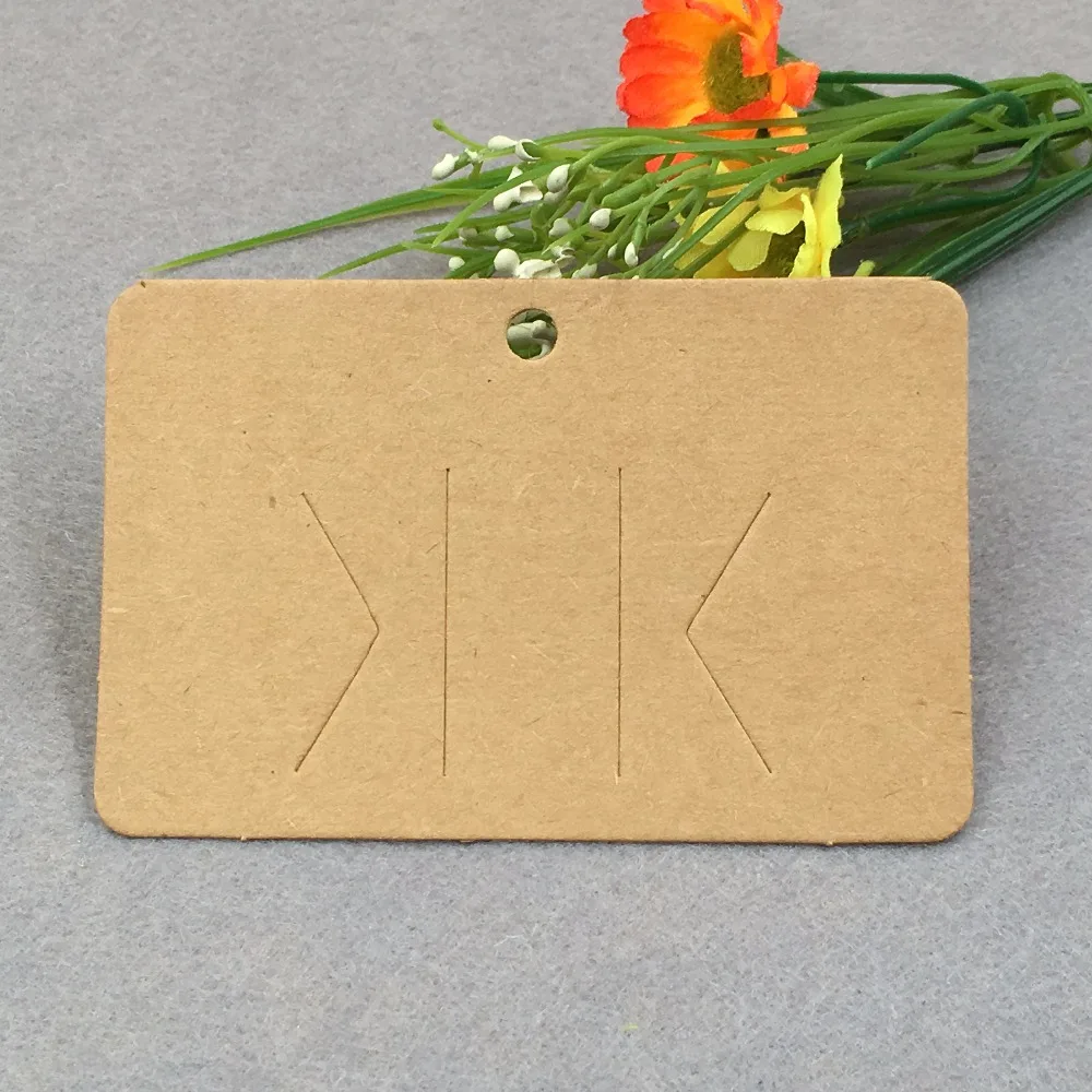 100 шт. карточки для упаковки волос крафт бумага|jewelry display cards|display cardpack card |