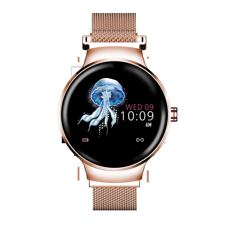

Smart Watch Metal Female Color Round Screen Bracelet Heart Rate Sleep Blood Pressure Monitoring Exercise Step Waterproof
