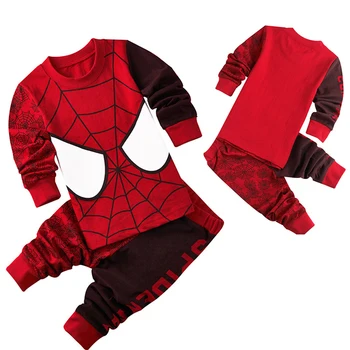 

Spiderman Printed Pattern Kids Set Pajamas Set Boys Sleepwear Boys Clothes Kids Pjs Long Sleeve Top Boy Pants Tracksuit 2Pcs 6Y