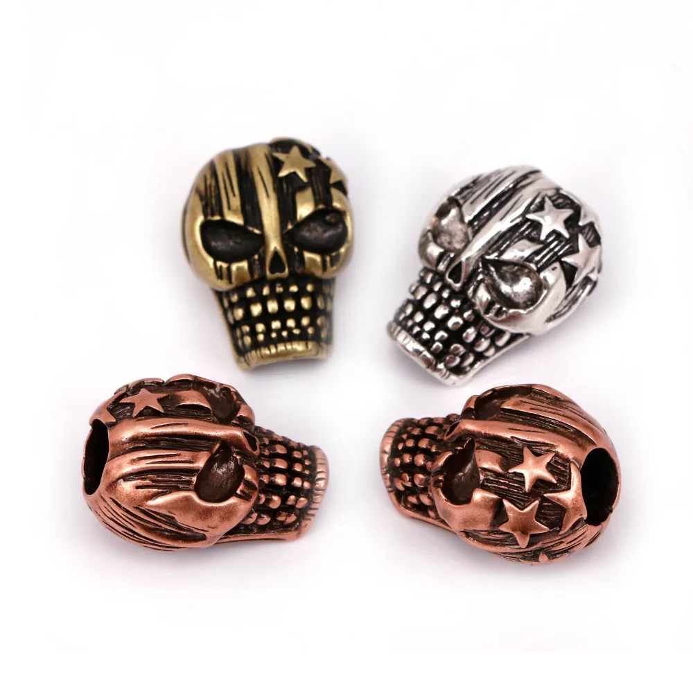 

Charms Skull Bead Pentagram Pattern for Men's Paracord Survival Bracelet Making