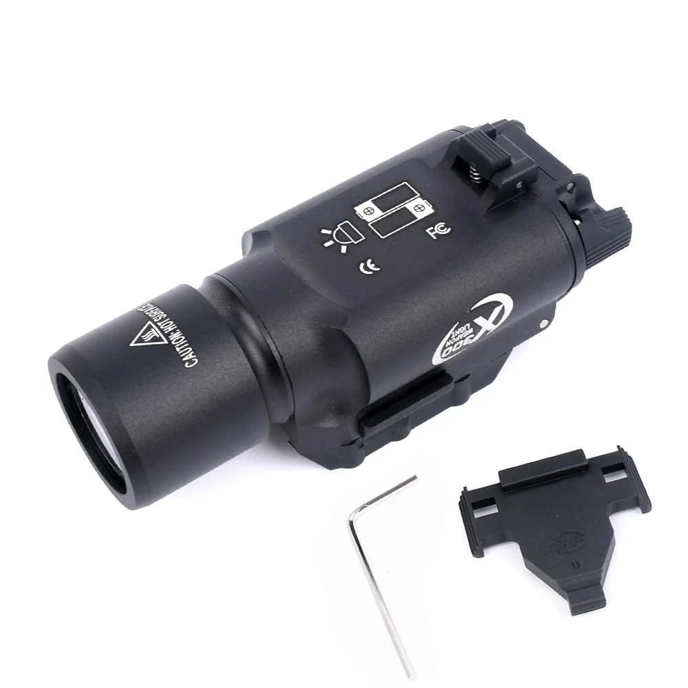 

Tactical X300 Flashlight Waterproof Weapon Light Pistol Gun Lanterna Rifle Picatinny Weaver Mount For Hunting Streamlight