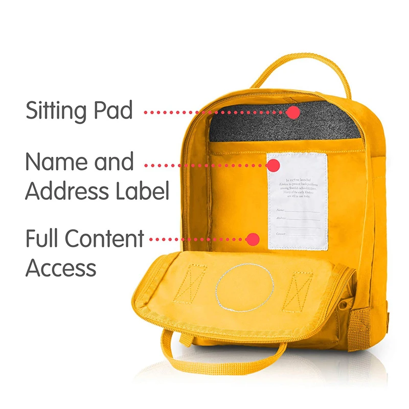 Famoso 7L 16L 20L original kanken mochila kanken bolsa mochilas kanken FOX logotipo impermeable mini kanken Mochila clásica Famoso 7L 16L 20L original kanken mochila kanken bolsa mochilas kanken FOX logotipo impermeable mini kanken Mochila clásica