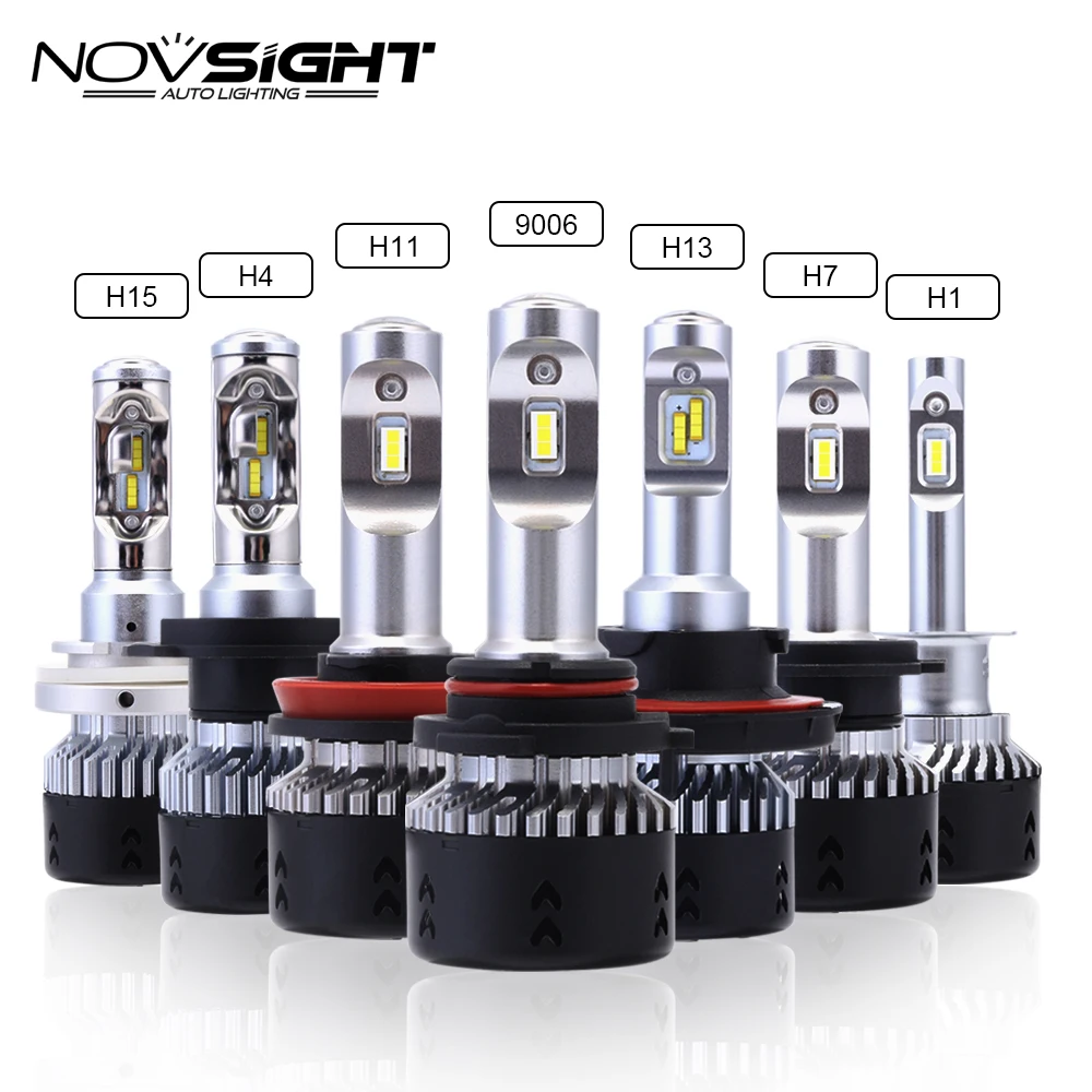 

NOVSIGHT H4 H11/H8/H16 H7 Car Headlights Bulbs 70W 10000LM H15 Play and Plug Driving Fog Lights H1 H3 9005 9006 Led Light D45