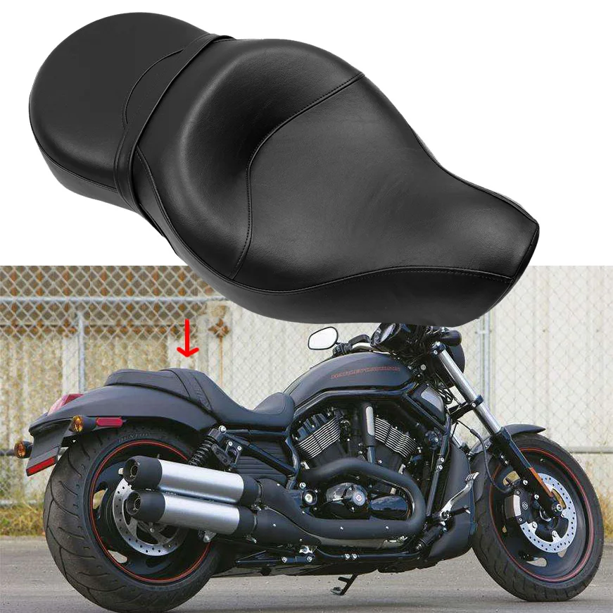 Мотоциклетное Двухместный сидение водителя Cafe Racer Rider ПАССАЖИРСКОЕ СИДЕНЬЕ под