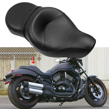 

Motorcycle Two Up Driver Seat Cafe Racer Rider Passenger Seat Custom Fit For Harley Sportster XL1200 XL883 XL1200N XL883N 04-16