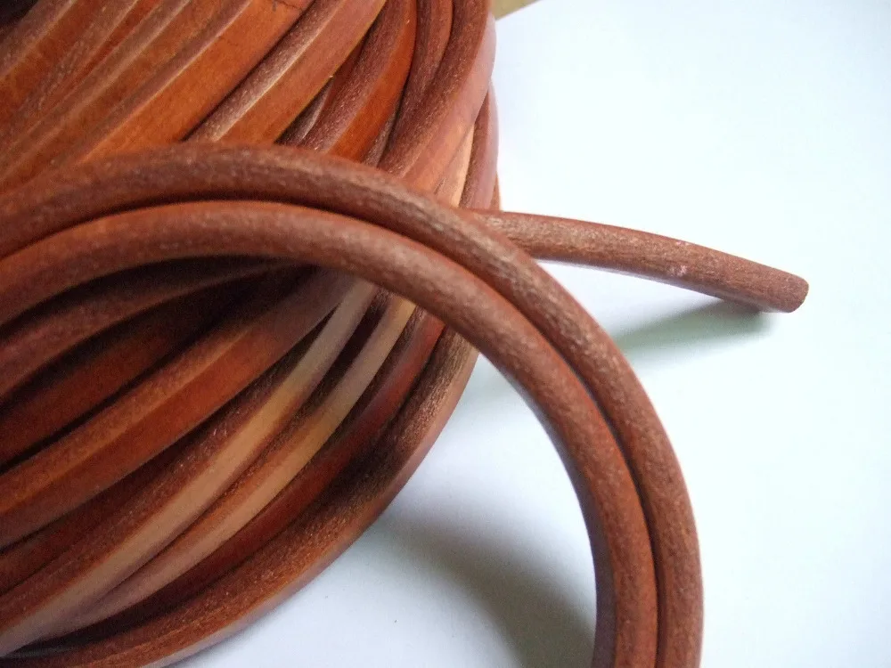 

1 Yard 10x6mm Camel Licorice Real Leather Cord Fine Jewelry Camel Diy Accessories