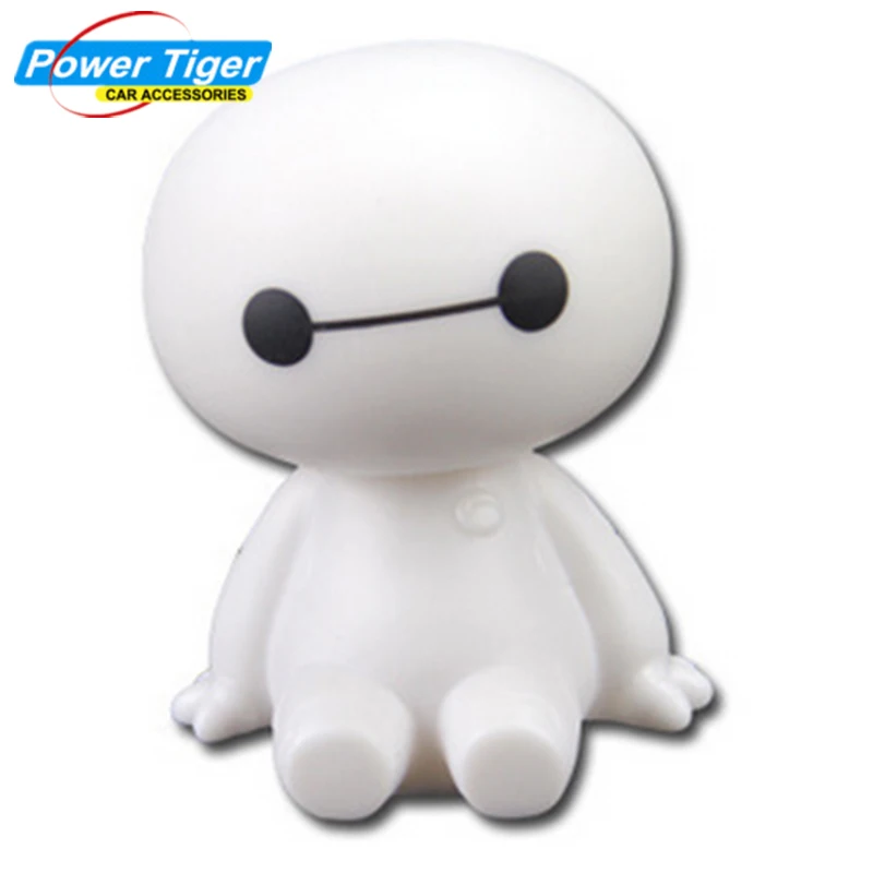 

2018 Hot Sale Baymax Nodding Car Ornaments Big Hero Automotive Head Shaking Ornaments Car Interior Decorations