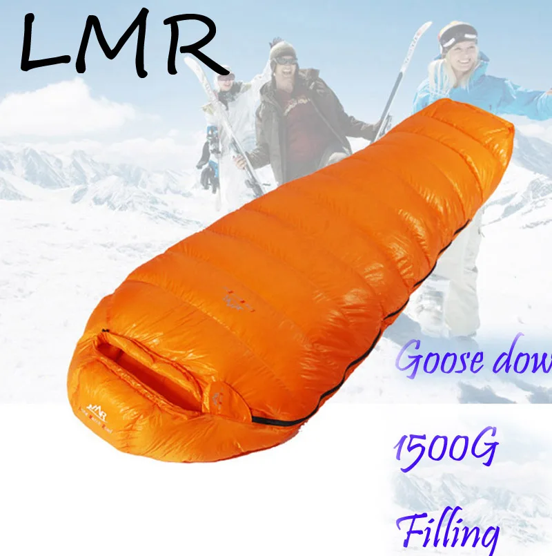 Limited  LMR Goose down Sleeping Bag 1500G Filling -25~-10 Ultra-light Outdoor Camping Adult Breathable thic