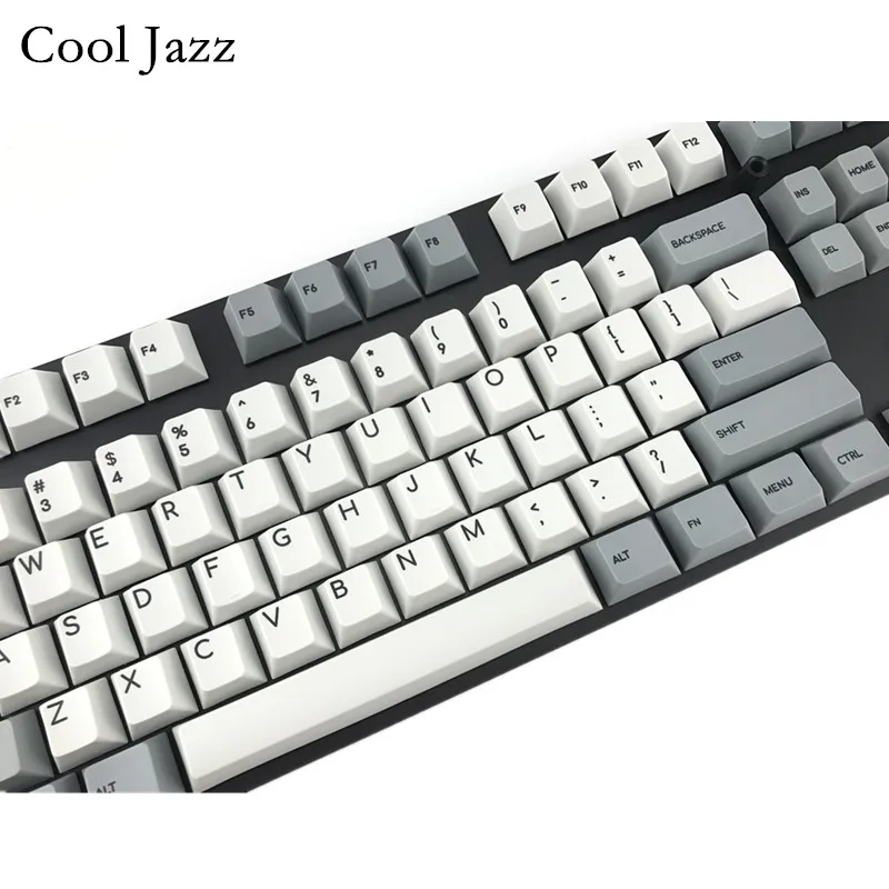 Cool Jazz pbt Cherry mx механическая клавиатура, колпачки для ключей, 151 клавишный краситель, профиль вишни, 1,75 клавиши переключения iso для Corsair STRAFE K65