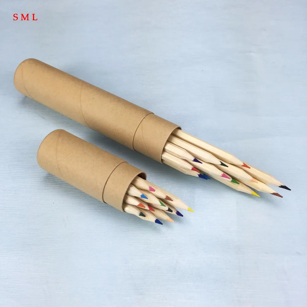 Buy 12pcs / Set Wooden Colored Pencil Nature Mini