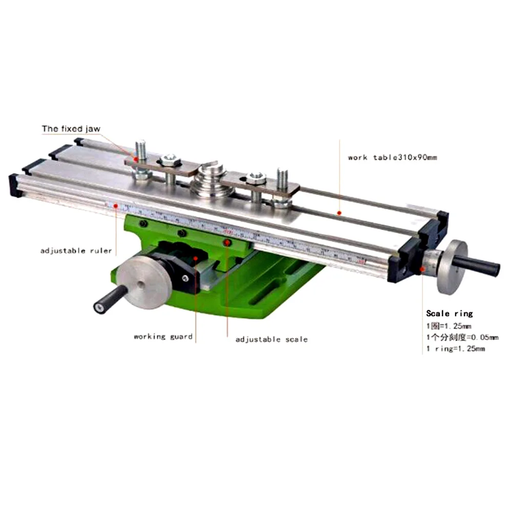 1 шт. Мини Универсальный BG6300 скамейке тиски приспособление дрель фрезерные станки соединение Таблица регулировки Рабочий стол