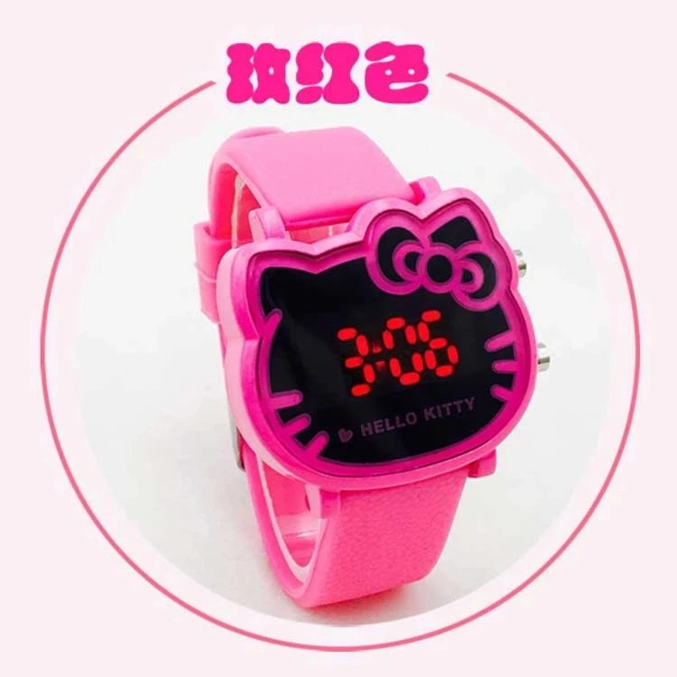 

Cute children watch girl, cat cat waterproof Student Korean version LED electronic boy child table