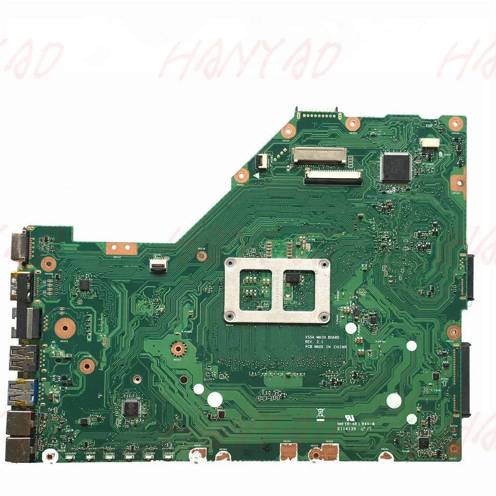  For ASUS X55A Laptop Motherboard HM70 DDR3