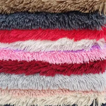 Полиэстер высокое качество 40 мм длина ворса мохнатый плюш ткань PV плюшевые игрушки одеяло подушка швейный материал