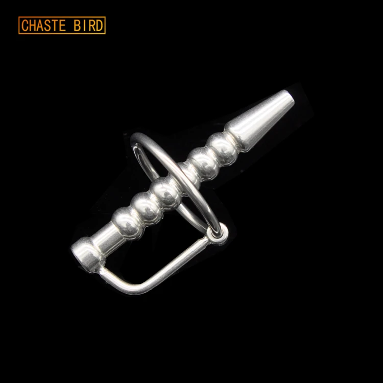 

Male Stainless Steel Urethra Catheter with 2 size Cock ring Penis Urinary Plug Adult Sex Toys Urethra Stimulate Dilator A100