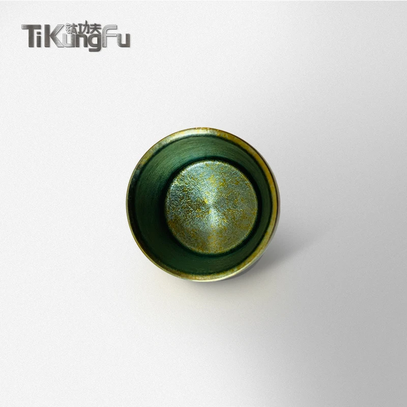 

Pure Titanium Double-wall Tumbler Japanese Gift Gold Vacuum Water Cup Beer Coffee Tea Sake Tikungfu Hot Sale Free Shipping