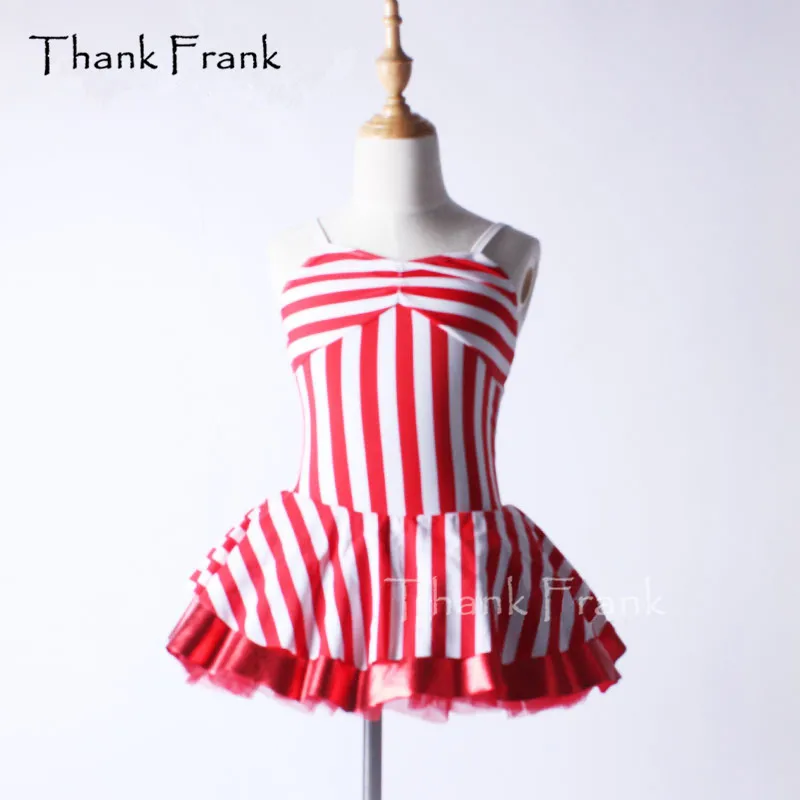 red and white striped tutu