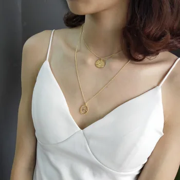 

Amaiyllis Fashion 925 Sterling Silver Exquisite Simple Personality Elliptical Clavicle Chain Necklace Pendant For Women Jewelry