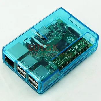 

Raspberry PI 3 model B+plus Transparent Blue Case Cover Shell Enclosure Box for Raspberry PI 2,PI3 Model B, PI 3B
