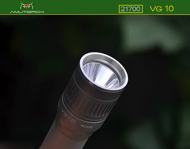 Amutorch VG10 новейший CREE SST40/XPL-HD светодиодный 2000 люмен мощный Яркость тактический светодиодный вспышка светильник 1*21700 велосипед светильник