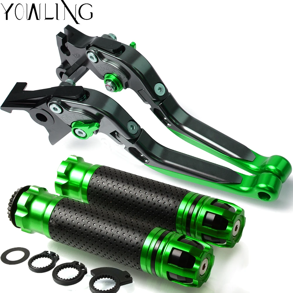 

Motorcycle Accessories Handlebar Hand Grips Brake Clutch Levers For Kawasaki Ninja ZX6R ZX-6R ZX636R ZX6RR 2000 2002 2003 2004