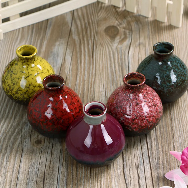 Fambe small vase of modern ceramic arts and crafts ornaments Home Furnishing creative flower