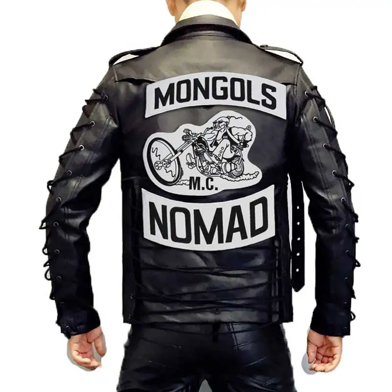 MONGOLS NOMAD patch Embroidered punk biker Patches Clothes Stickers Apparel Accessories Badge