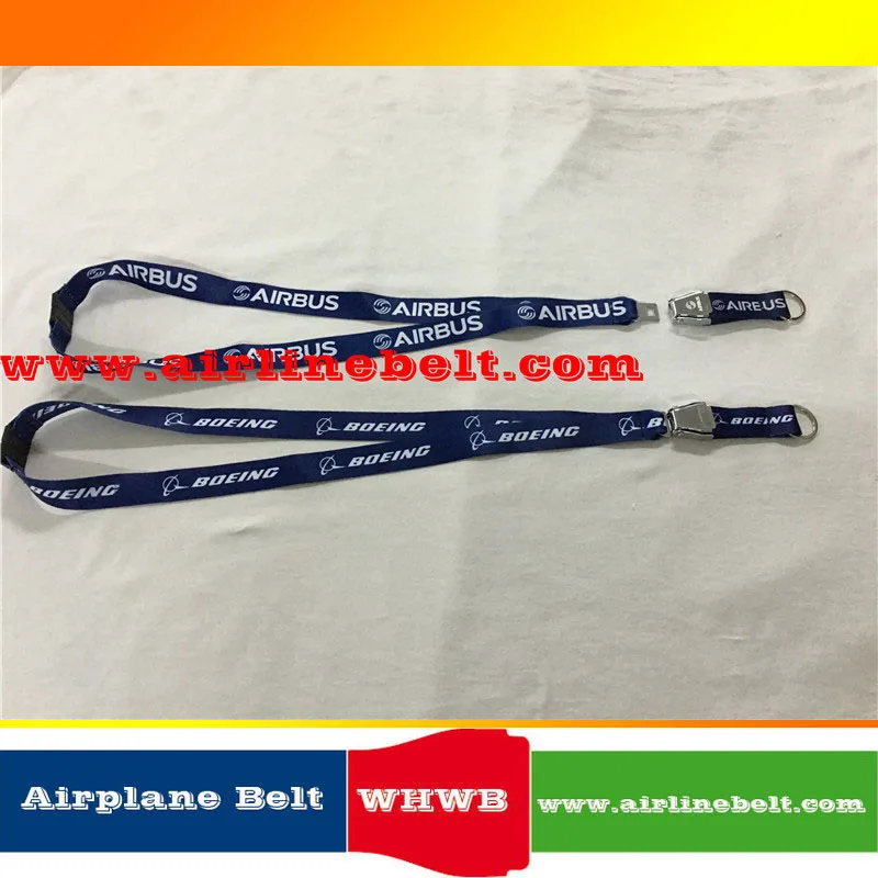 

AIRBUS Boeing logo airline Brand aircraft airplane seat belt buckle lanyards Pilot ID badge strap flying keychain shipping free