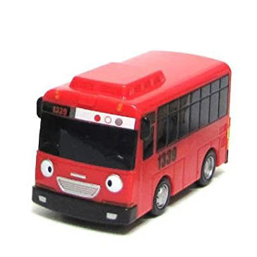 Tayo маленький автобус, Детские миниатюрные игрушки, корейские Мультяшные персонажи, игрушки для детей, подарок на день рождения, автомобиль, машинки escala - Цвет: Бургундия