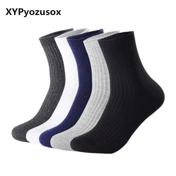 

New Fashion Breathable 100% Cotton Dress Socks Men Brand Casual Business Socks For Male Funny Sporting Socks Meias