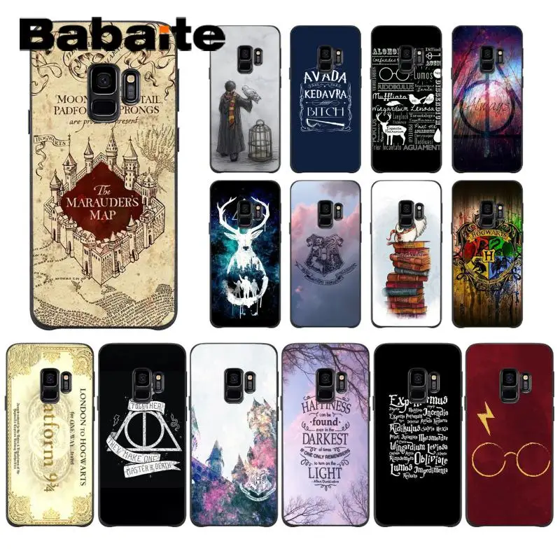 

Babaite Harry Potter Hogwarts Soft Silicon Black Phone Case For Samsung Galaxy S4 S5 S6 S7 S8 S9