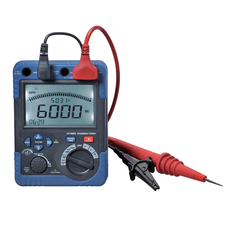 Professional high voltage insulation resistance tester DT 6605in Multimeters from Tools on