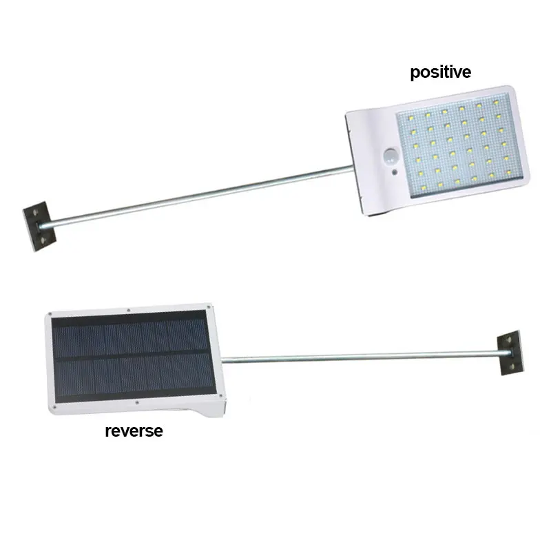 Solar LED Lights Wall Sconces with Mounting Pole Outdoor Motion Sensor Detector Light for Porch