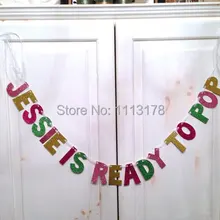 Дешевые готовые к поп пользовательский детский Душ Баннер-украшение/фото реквизит новая детская Подарочная гирлянда