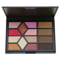 14 цветов Тени для век Pallete Make up Set Shimmer матовая рассыпчатая пудра ню красочные пигментированные тени бровей Набор пудры